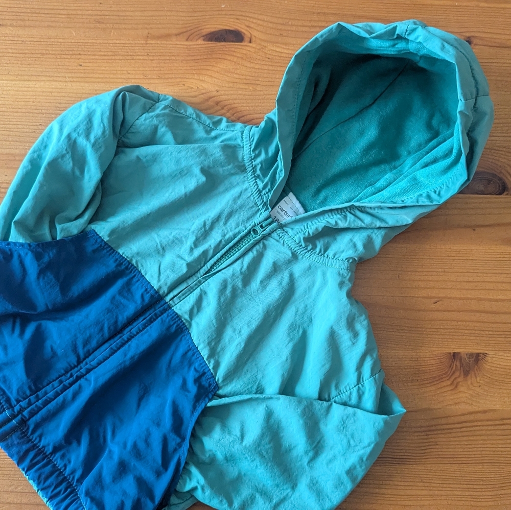4 For 10 Baby Carter's Green And Blue Hoodie Windbreaker